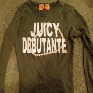 Green Juicy Couture shirt